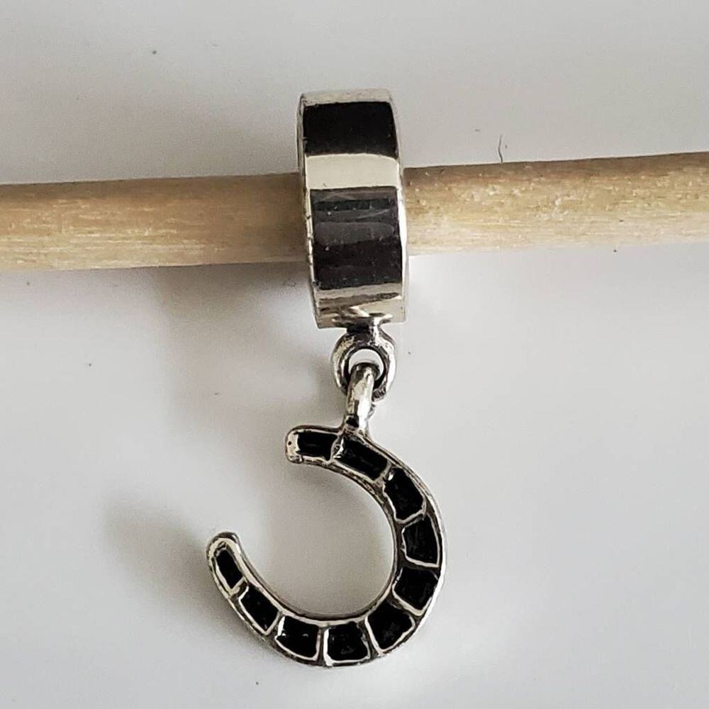 Sterling Silver Horseshoe Charm‎